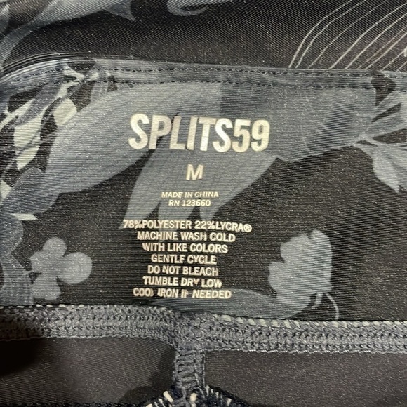 Splits59 Sydney graphite floral high rise leggings - Picture 4 of 9